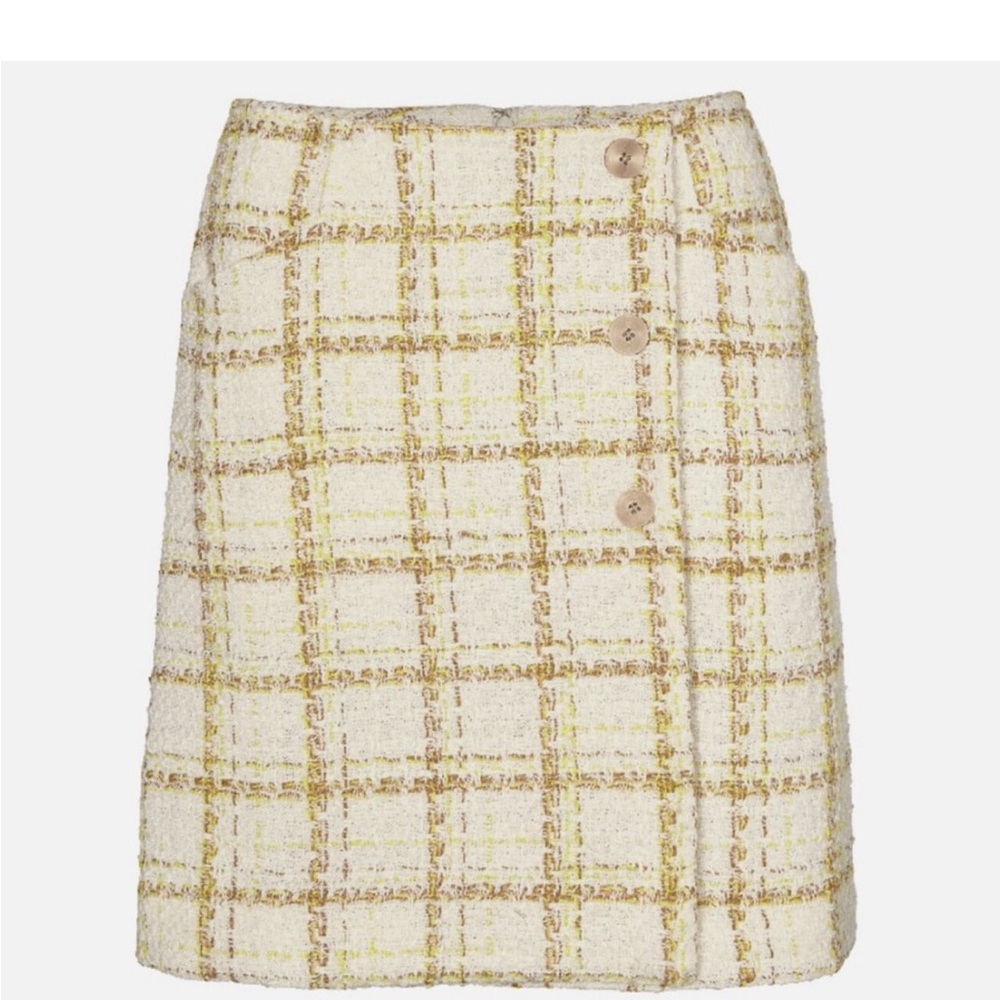 Cabi Tailored plaid Skirt